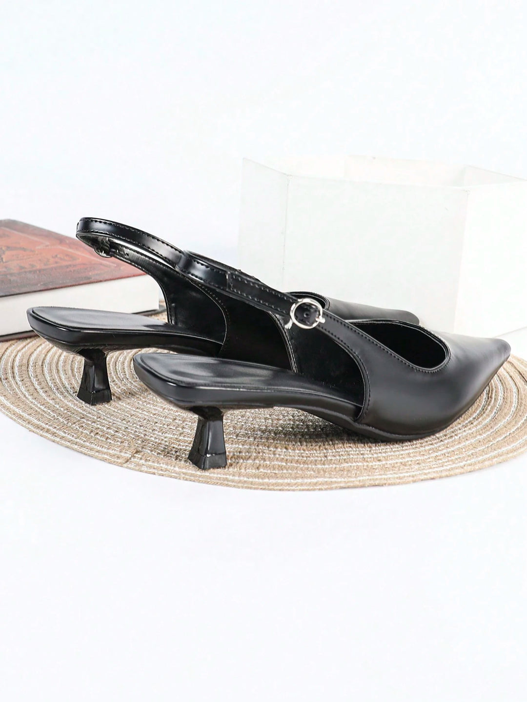 Pantofi cu toc SHEIN, negru