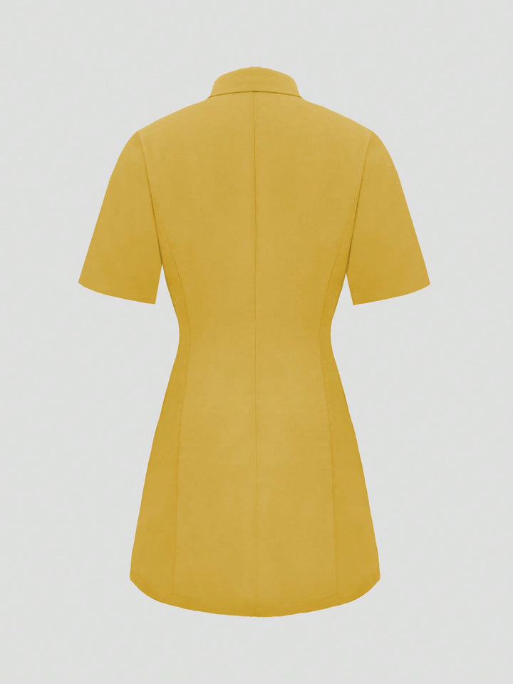 Rochie scurtă SHEIN, galben