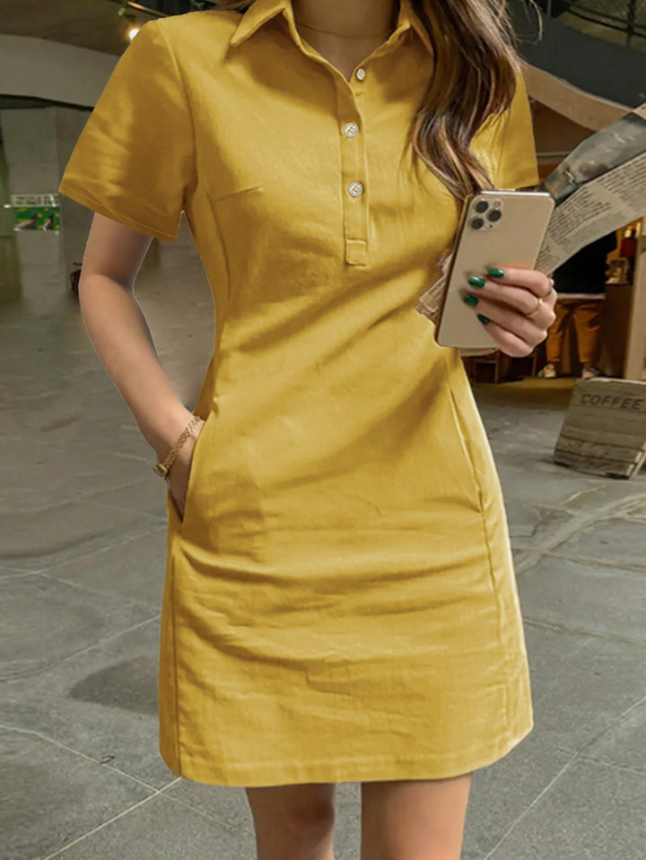 Rochie scurtă SHEIN, galben