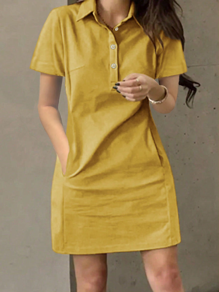 Rochie scurtă SHEIN, galben