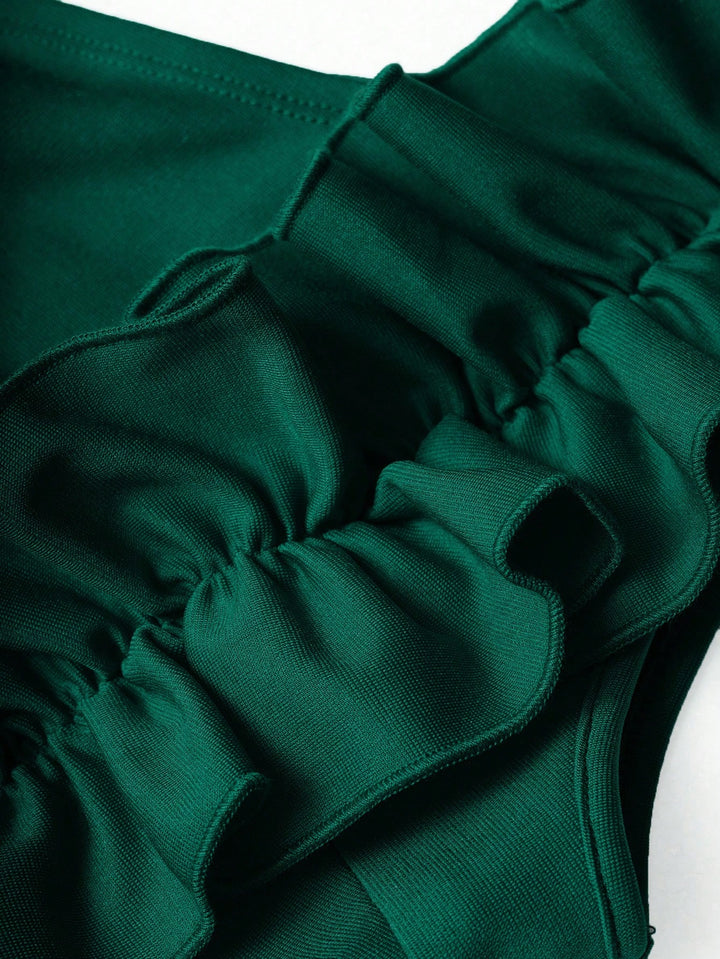 Rochie maxi SHEIN, verde