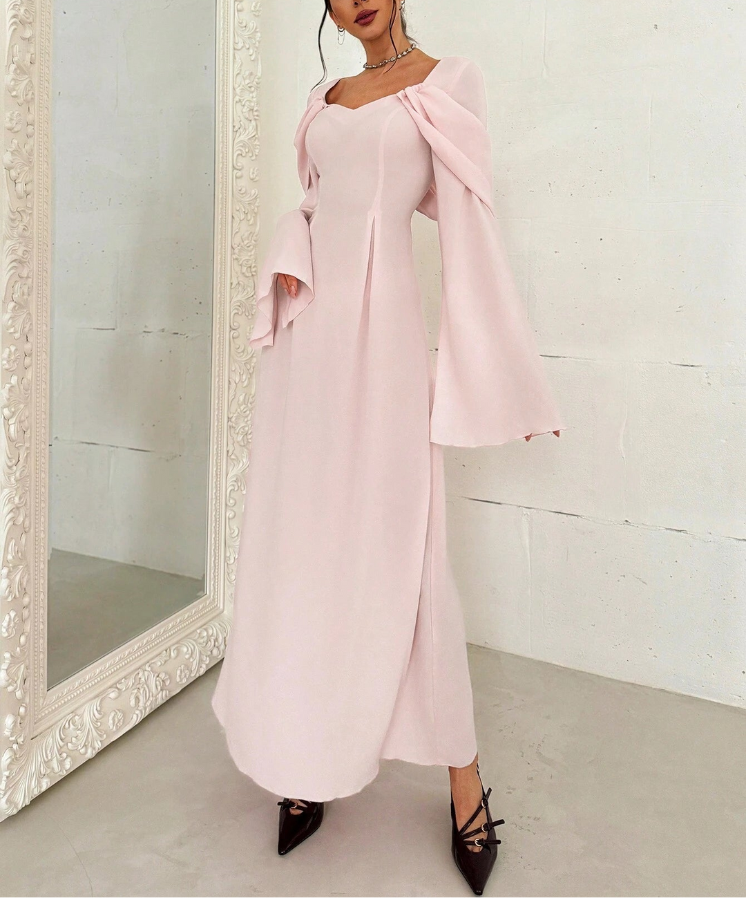 Rochie maxi Shein, roz