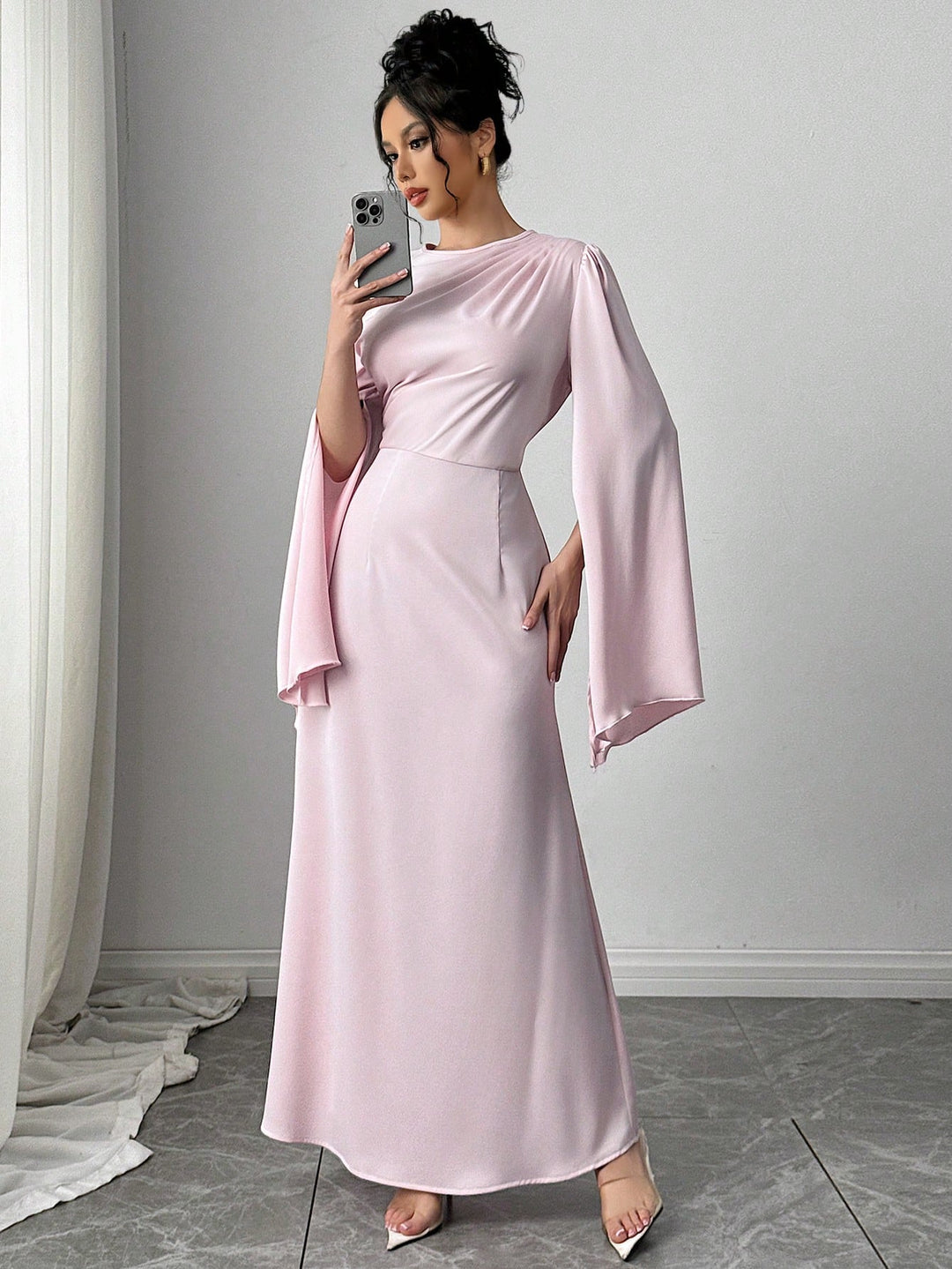 Rochie maxi SHEIN, roz