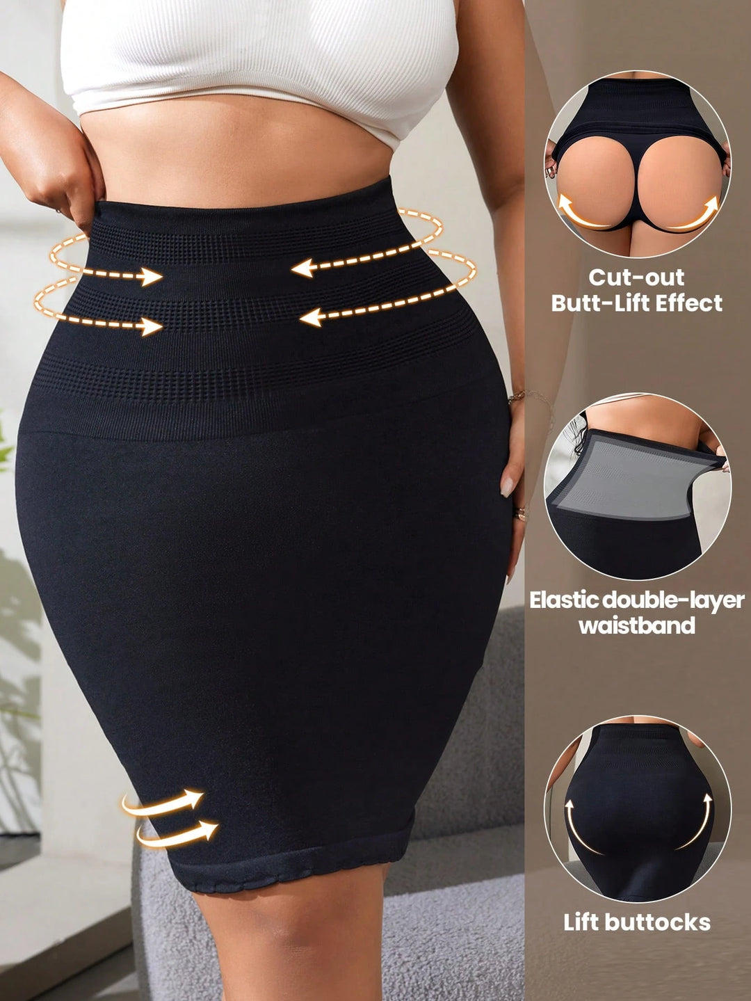 Body Modelator SHEIN, negru