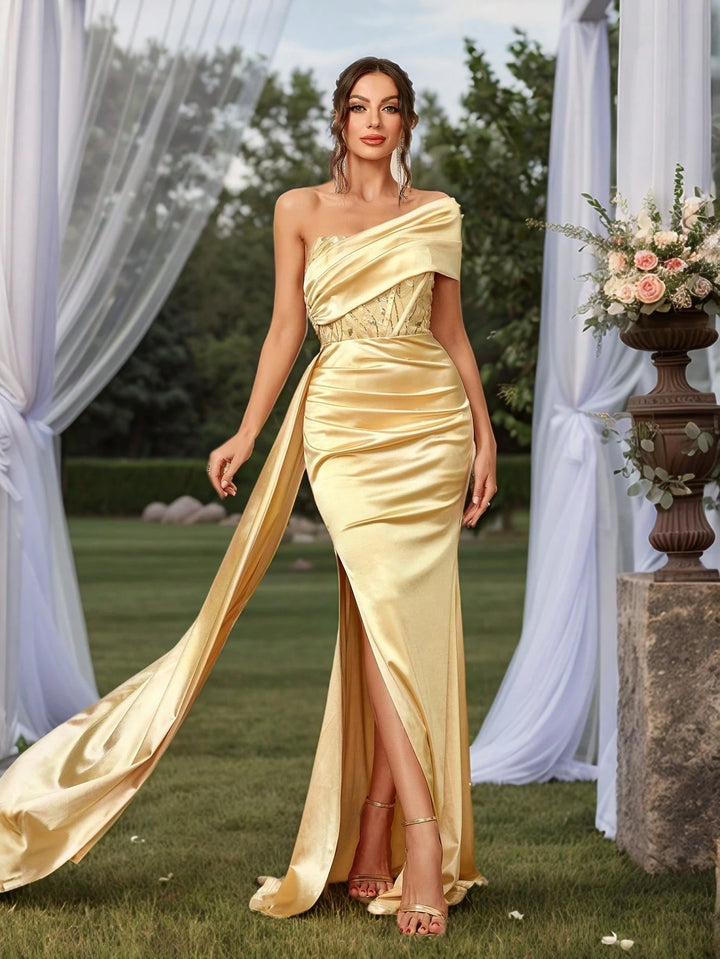 Rochie de ocazie SHEIN, galben