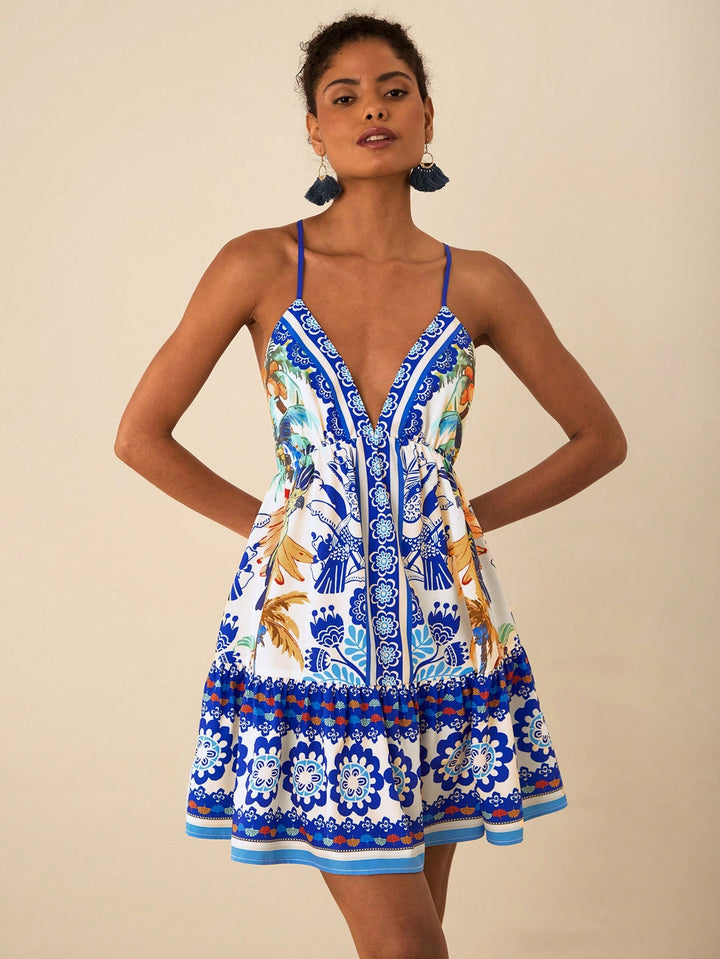 Rochie scurtă SHEIN, albastru