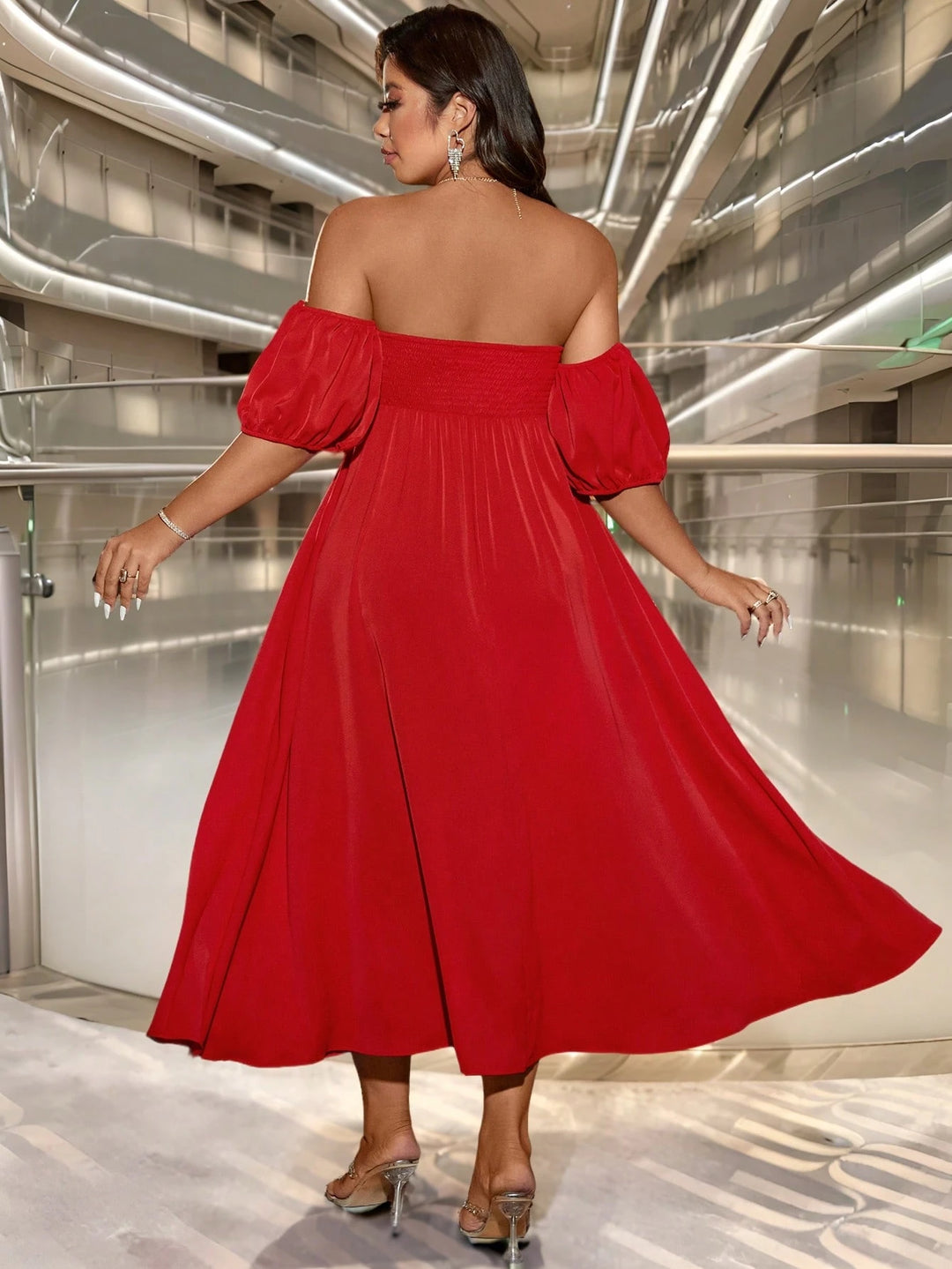 Rochie maxi SHEIN, roșu