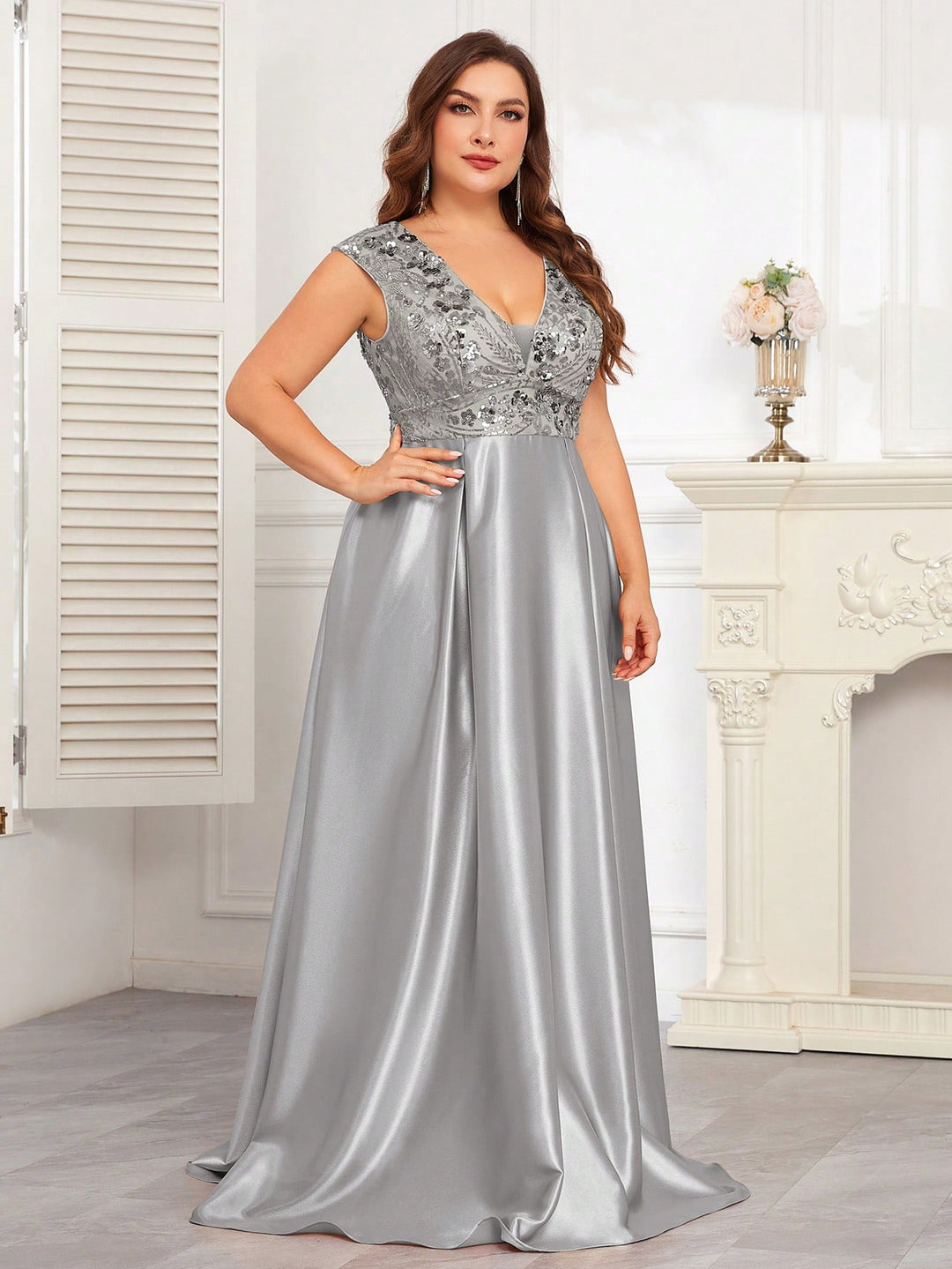 Rochie SHEIN, gri