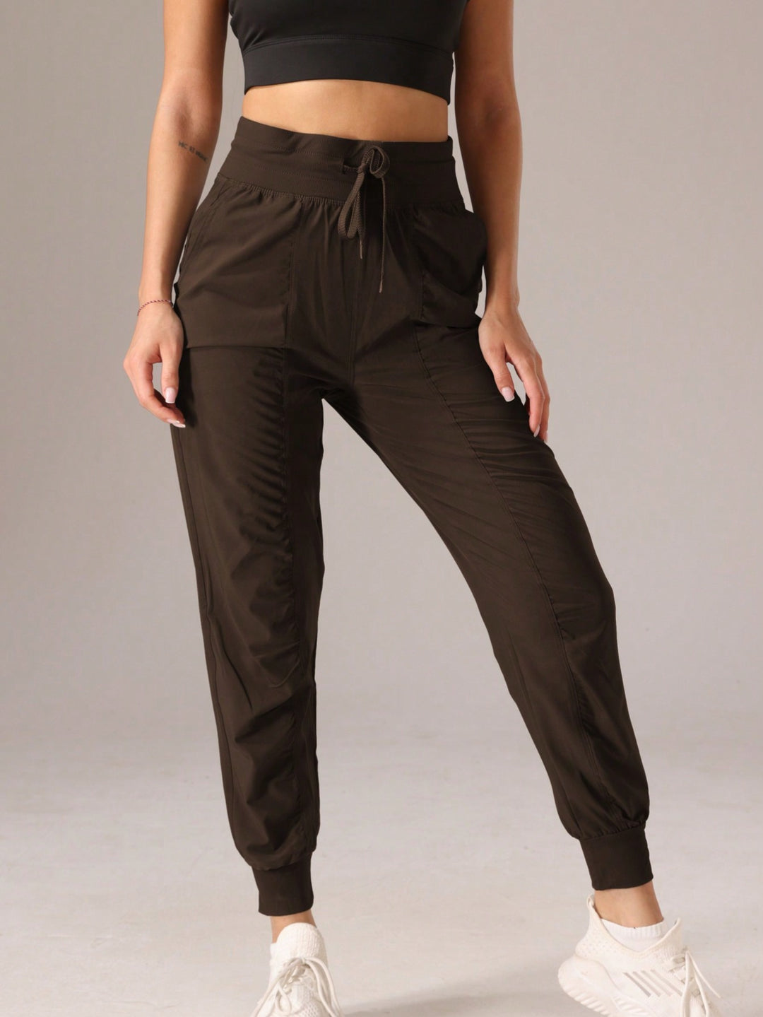 Pantaloni SHEIN, maro