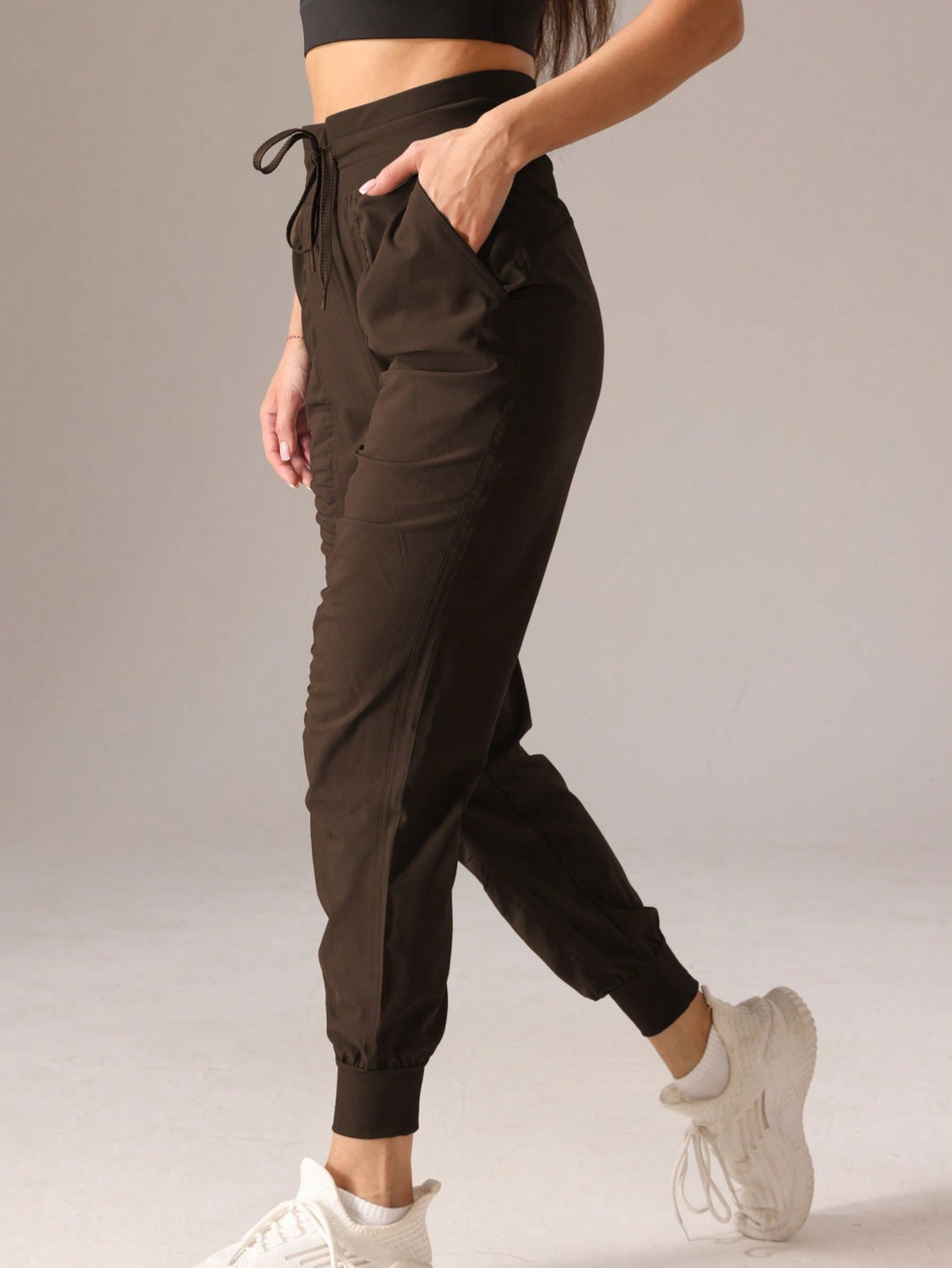 Pantaloni SHEIN, maro