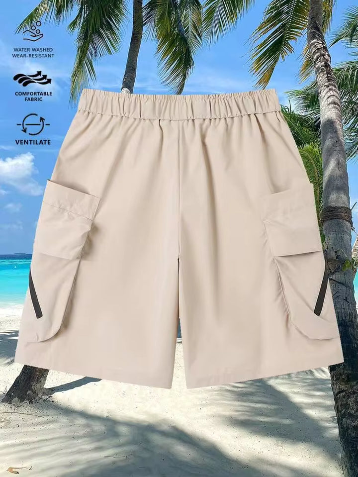 Pantaloni scurți SHEIN, crem