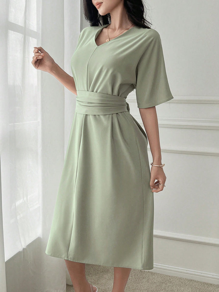 Rochie midi SHEIN, verde