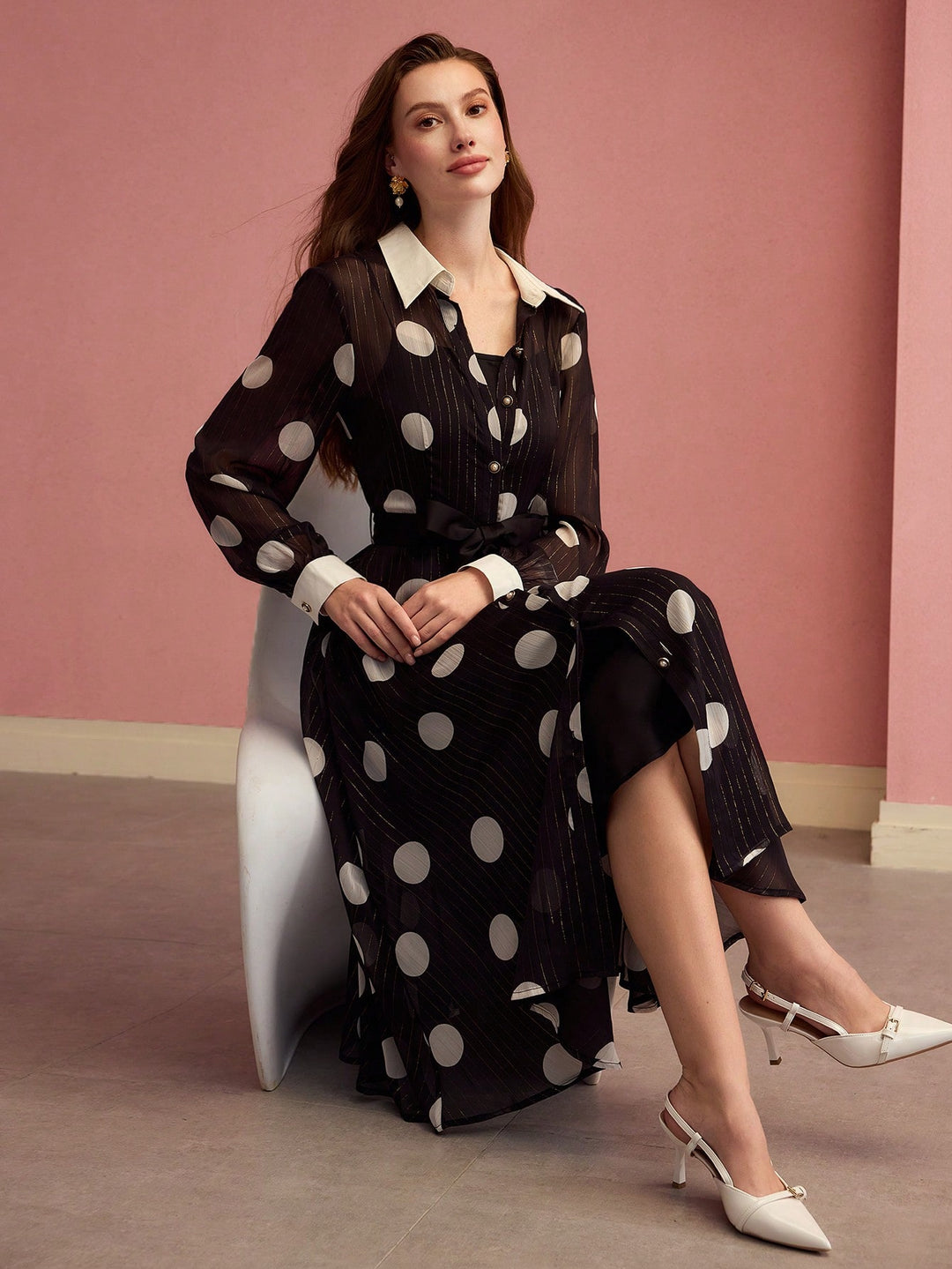 Rochie midi SHEIN, mix culori
