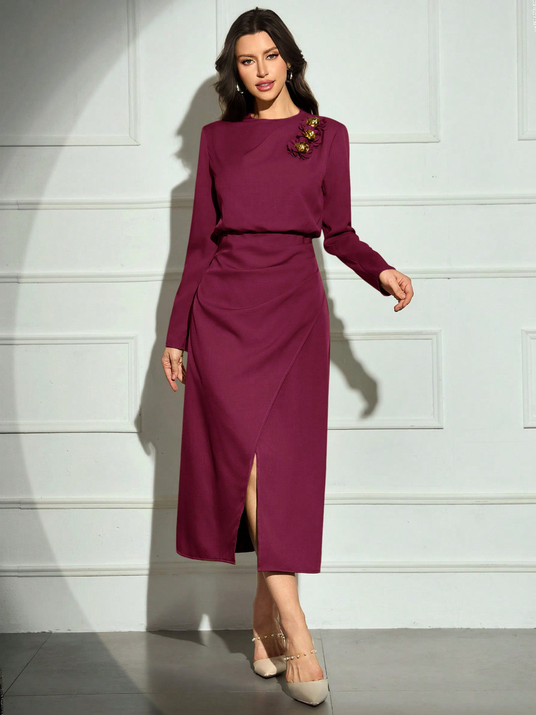 Rochie midi SHEIN, mov