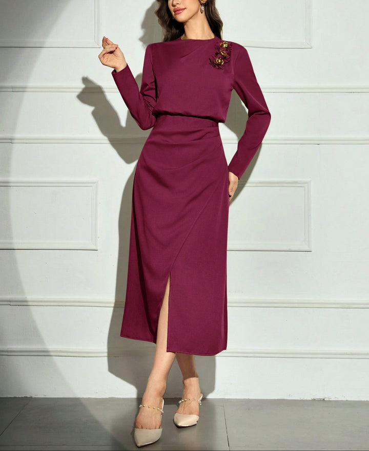 Rochie midi SHEIN, mov