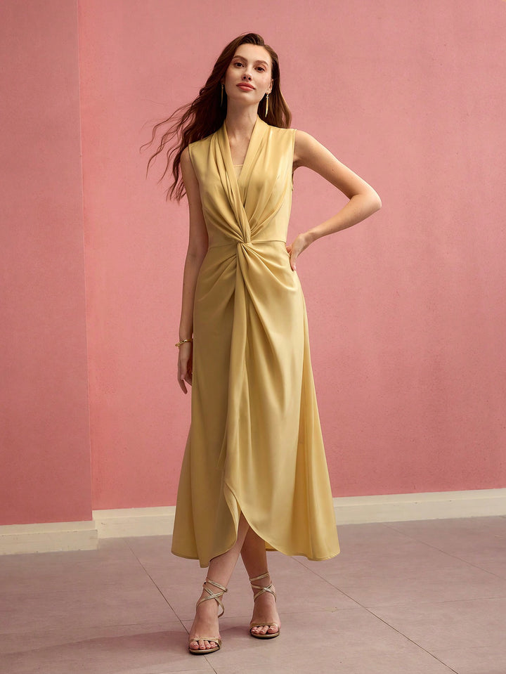 Rochie midi SHEIN, galben