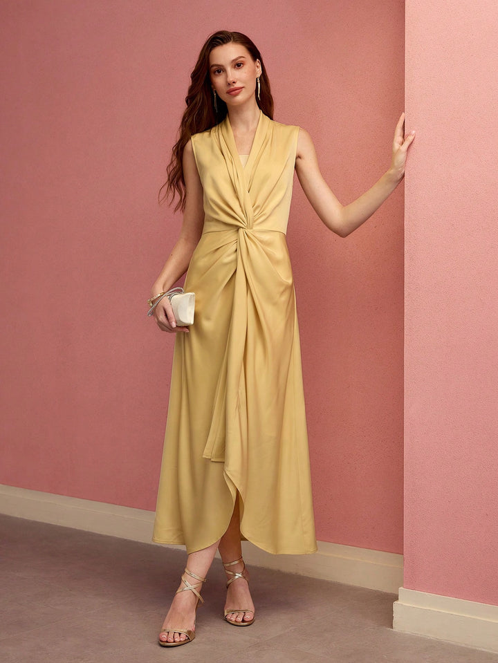 Rochie midi SHEIN, galben