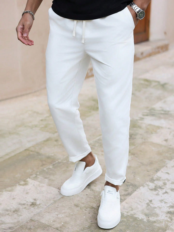 Pantalon SHEIN, alb