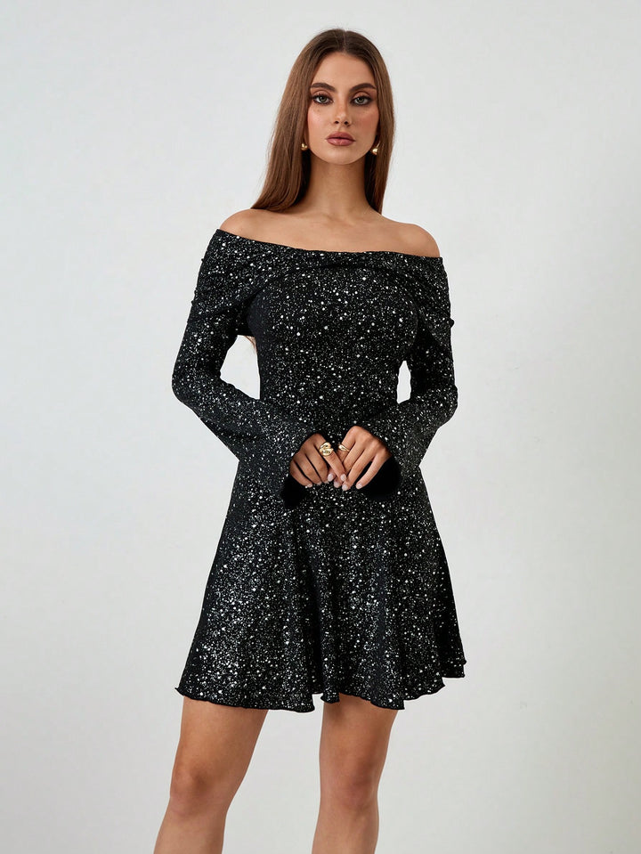 SHEIN mini ruha, fekete