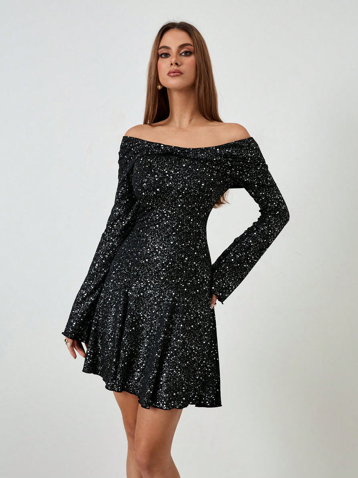 SHEIN mini ruha, fekete