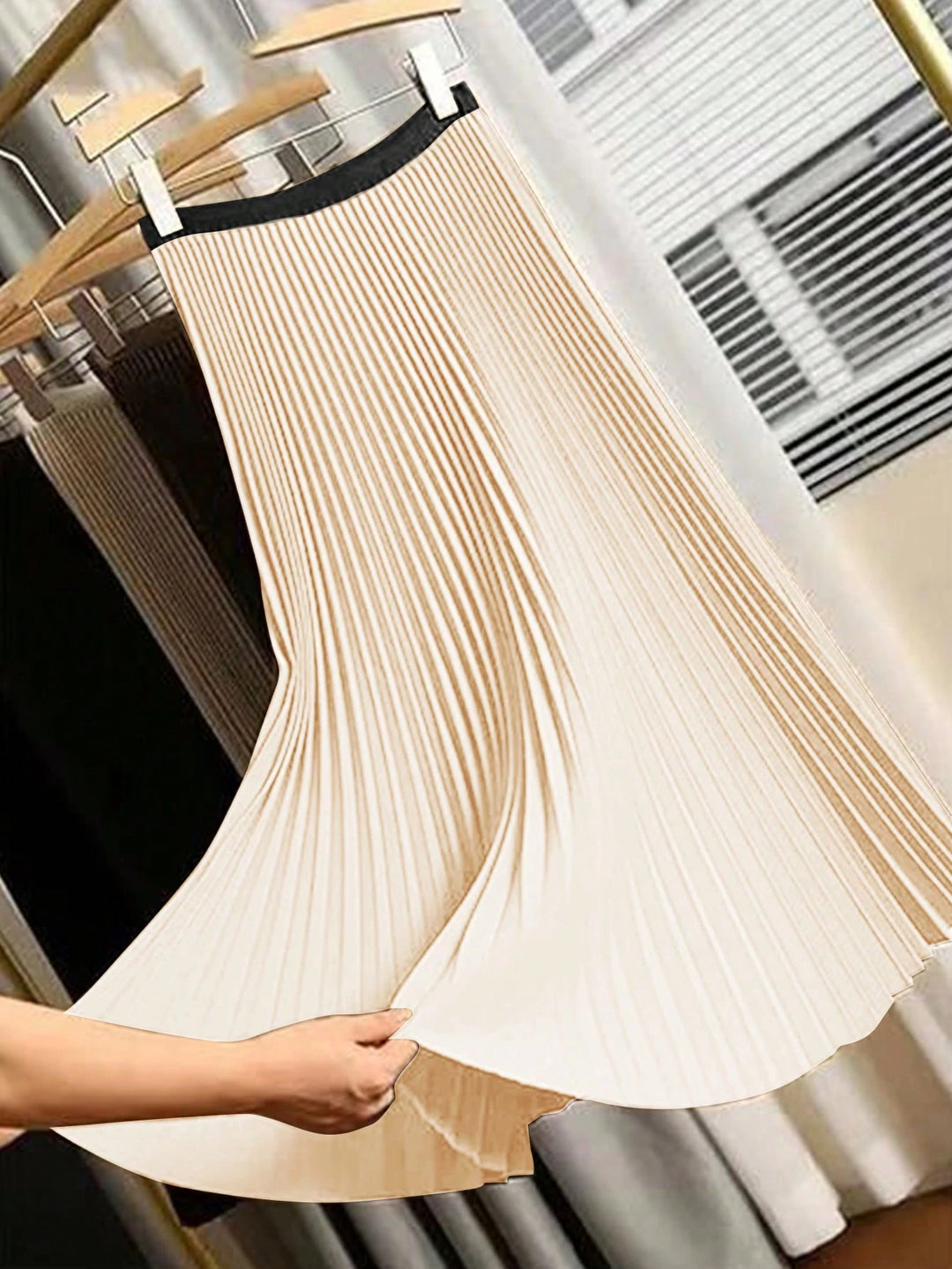 SHEIN maxi szoknya, krém