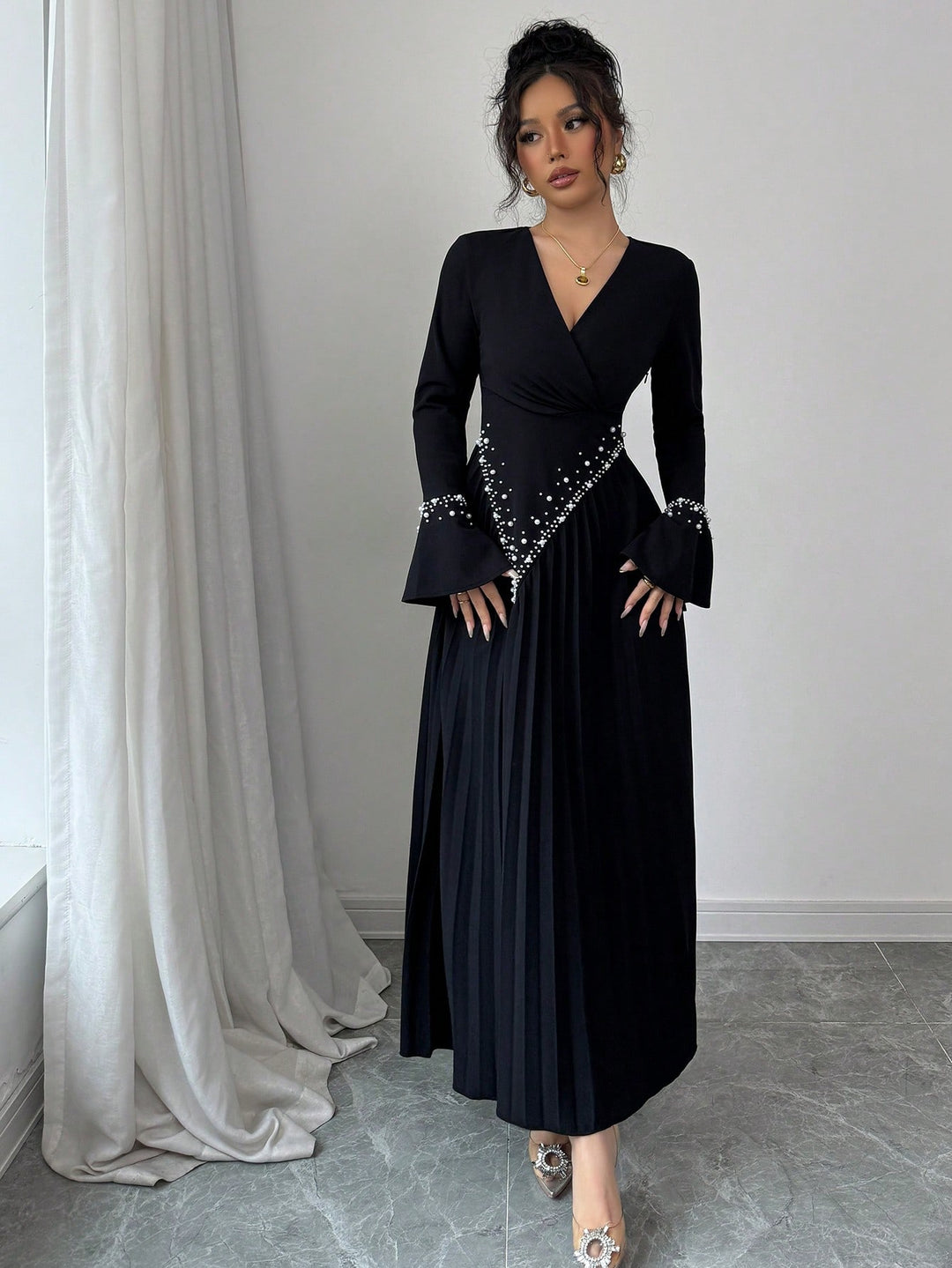 Rochie maxi SHEIN, negru
