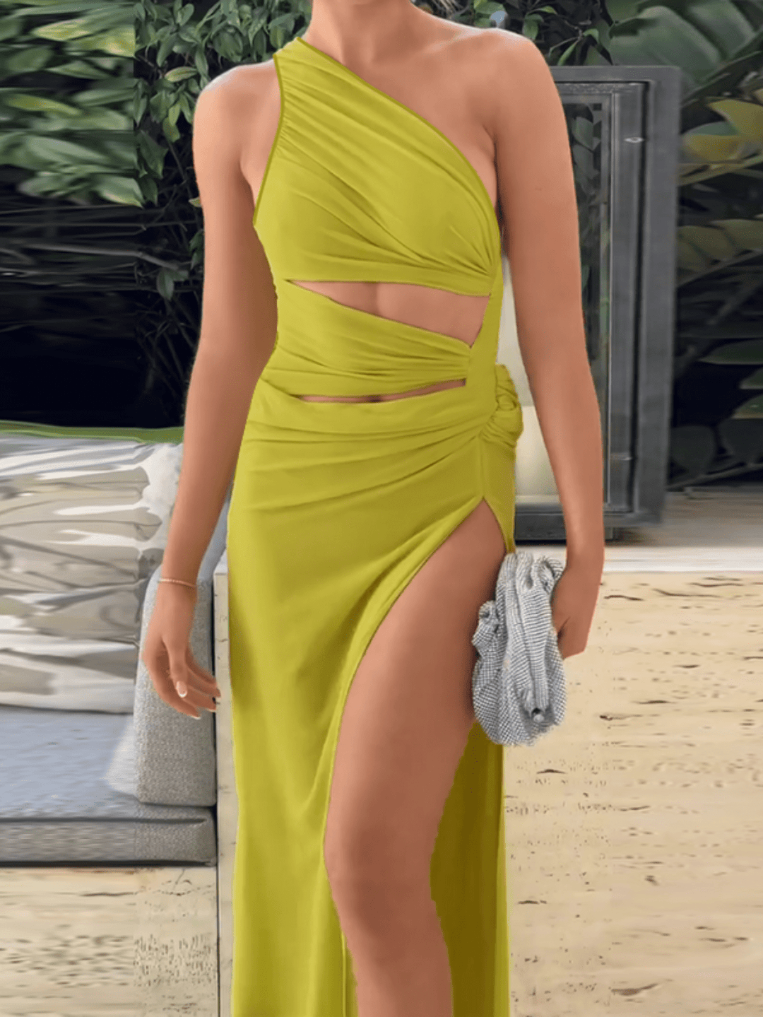 Rochie maxi SHEIN, verde