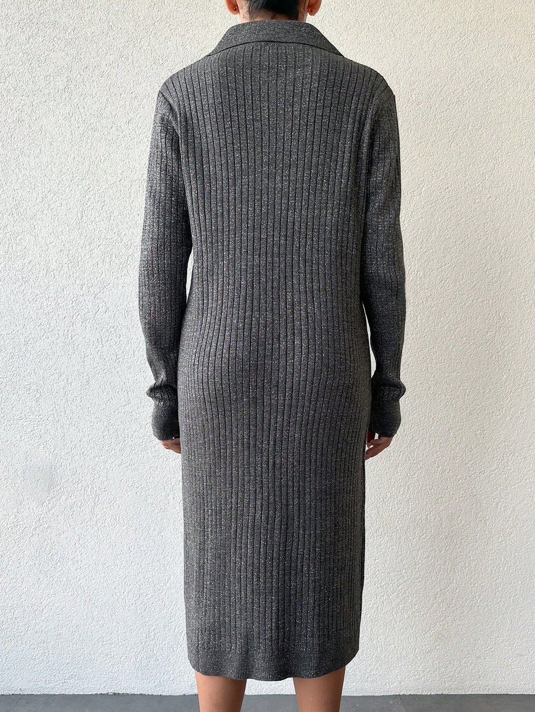 SHEIN szürke midi ruha