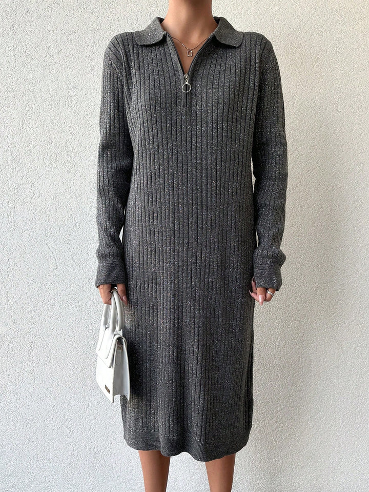 SHEIN szürke midi ruha