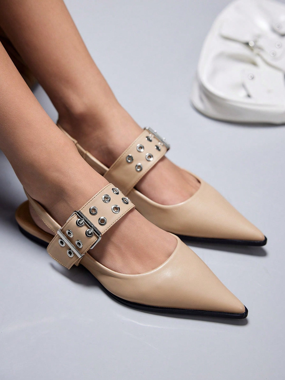 SHEIN balerina cipő, bézs