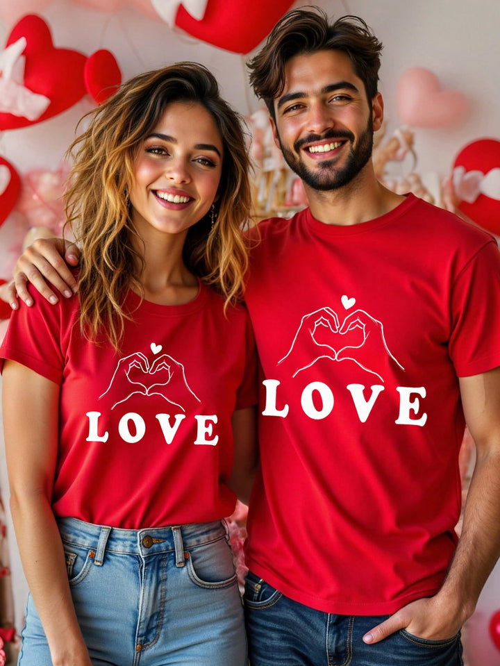SHEIN póló, piros