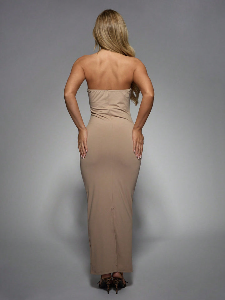 Rochie maxi SHEIN, maro