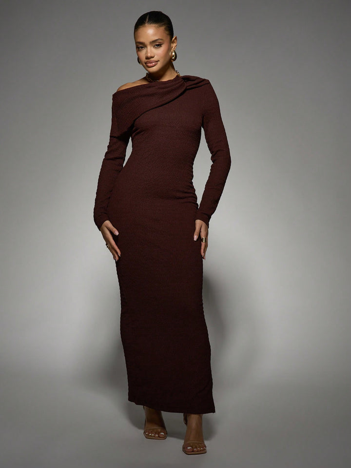 Rochie maxi SHEIN, maro