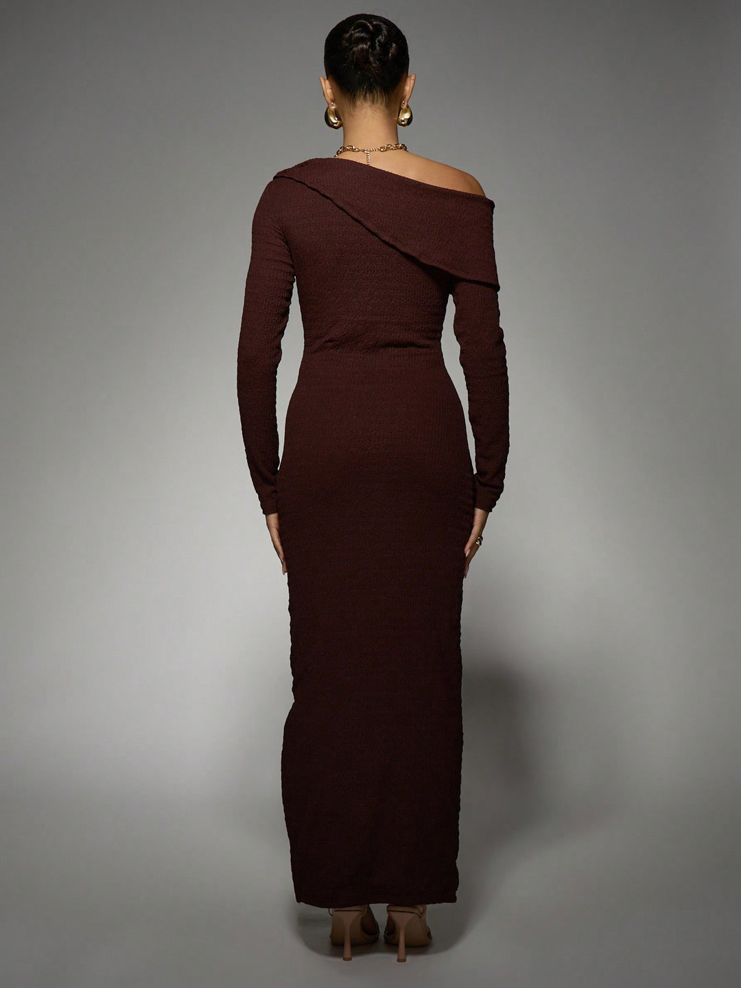 Rochie maxi SHEIN, maro