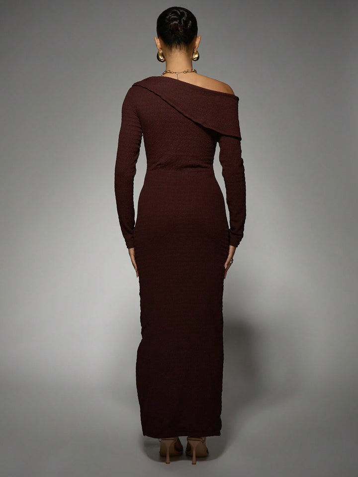 Rochie maxi SHEIN, maro