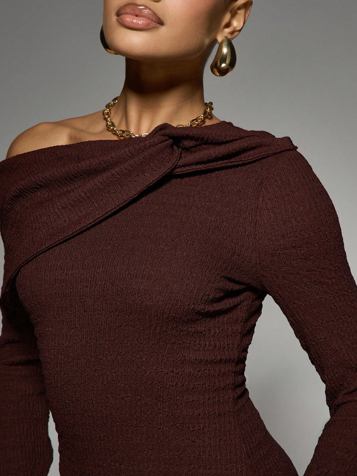 Rochie maxi SHEIN, maro