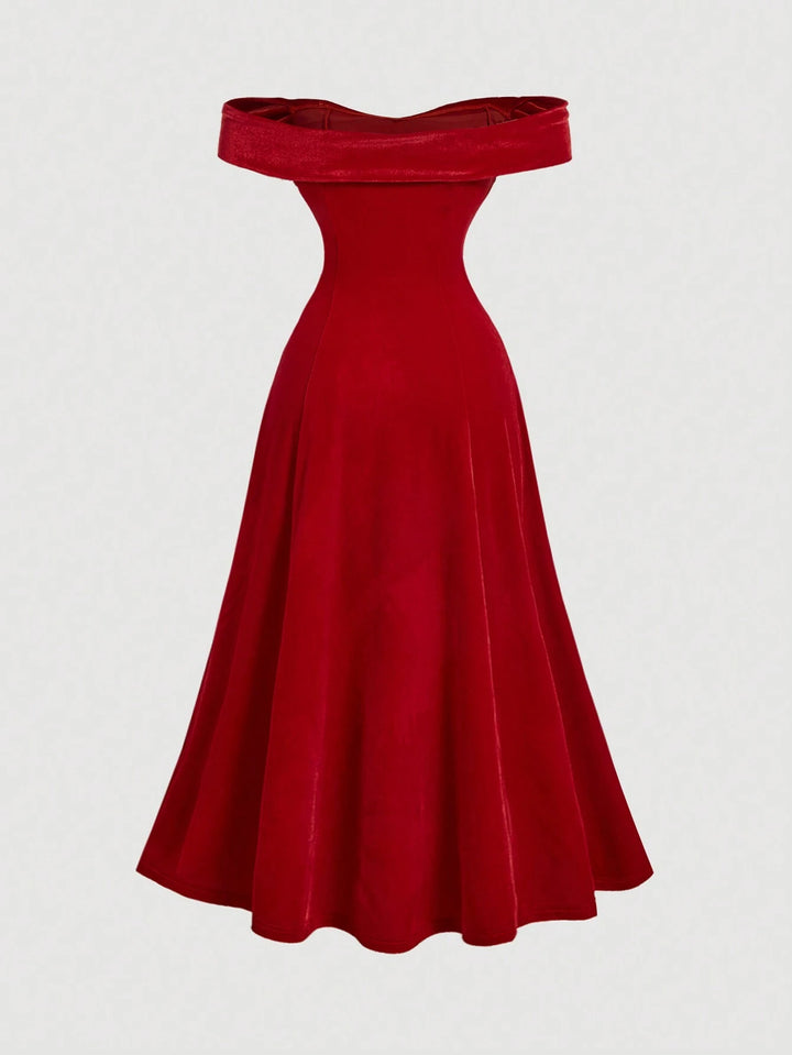 Rochie midi SHEIN, roșu