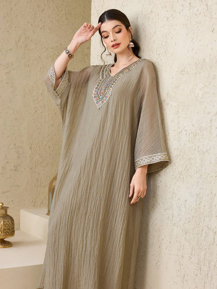 Rochie maxi SHEIN, bej