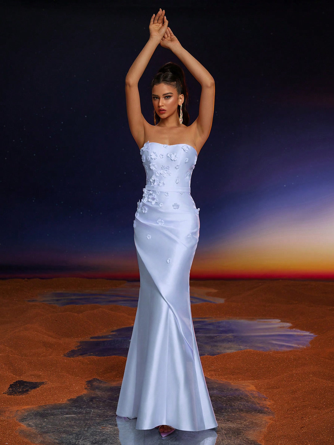 Rochie de ocazie SHEIN, albastru