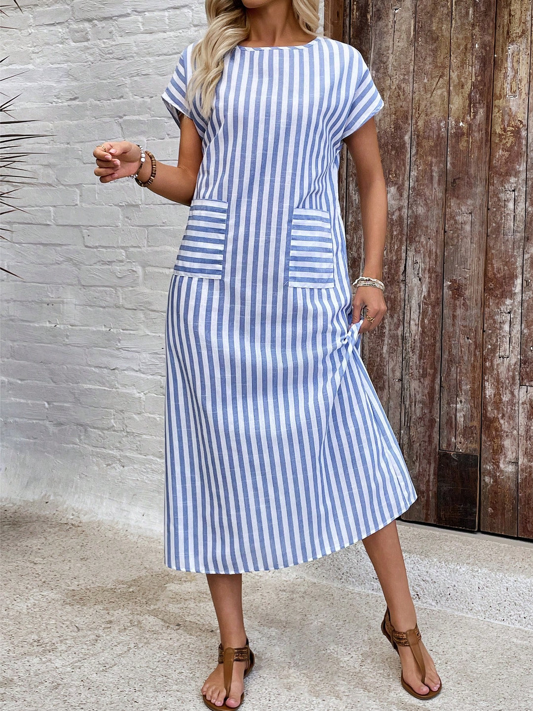 Rochie maxi SHEIN, albastru