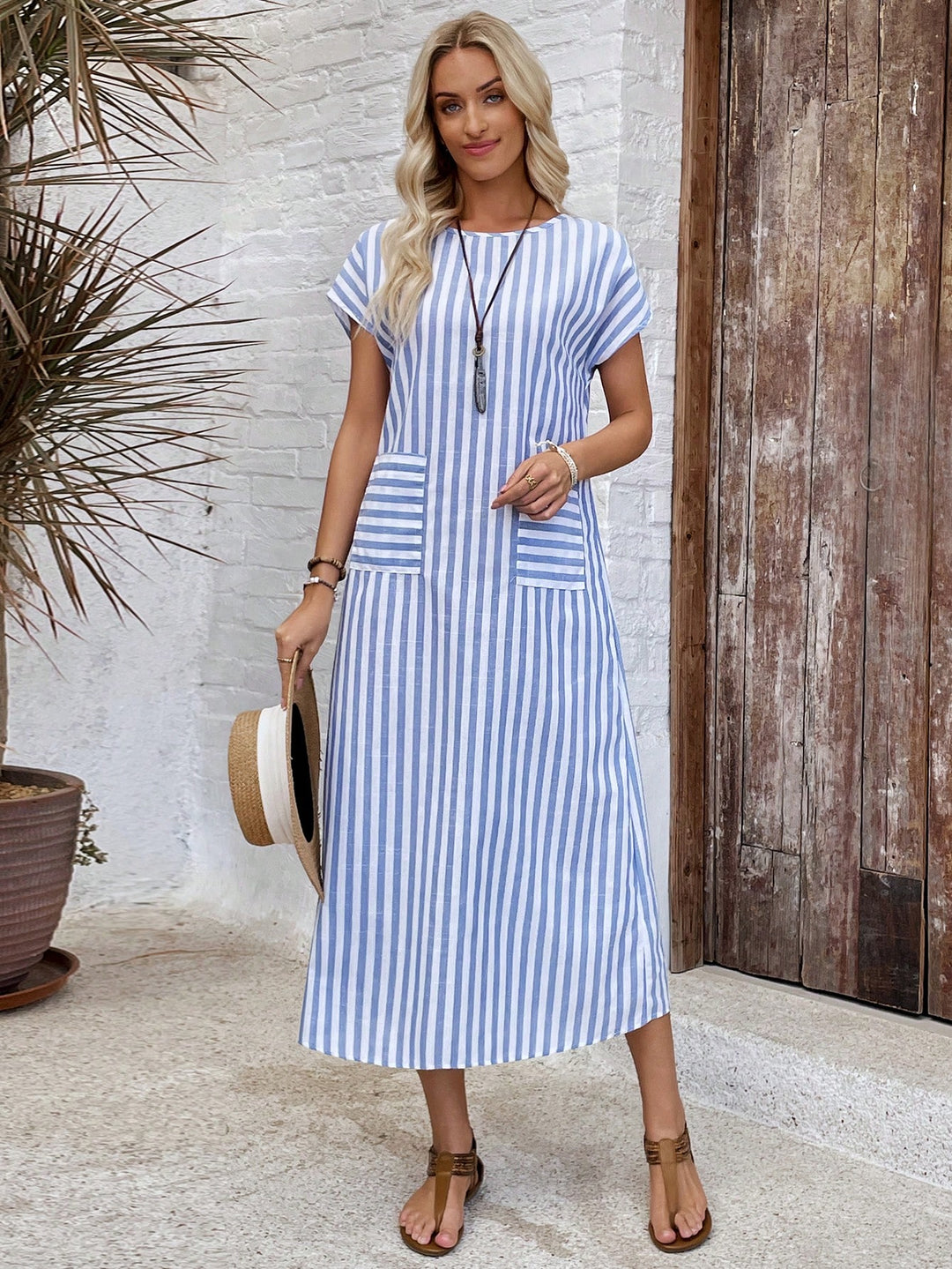 Rochie maxi SHEIN, albastru