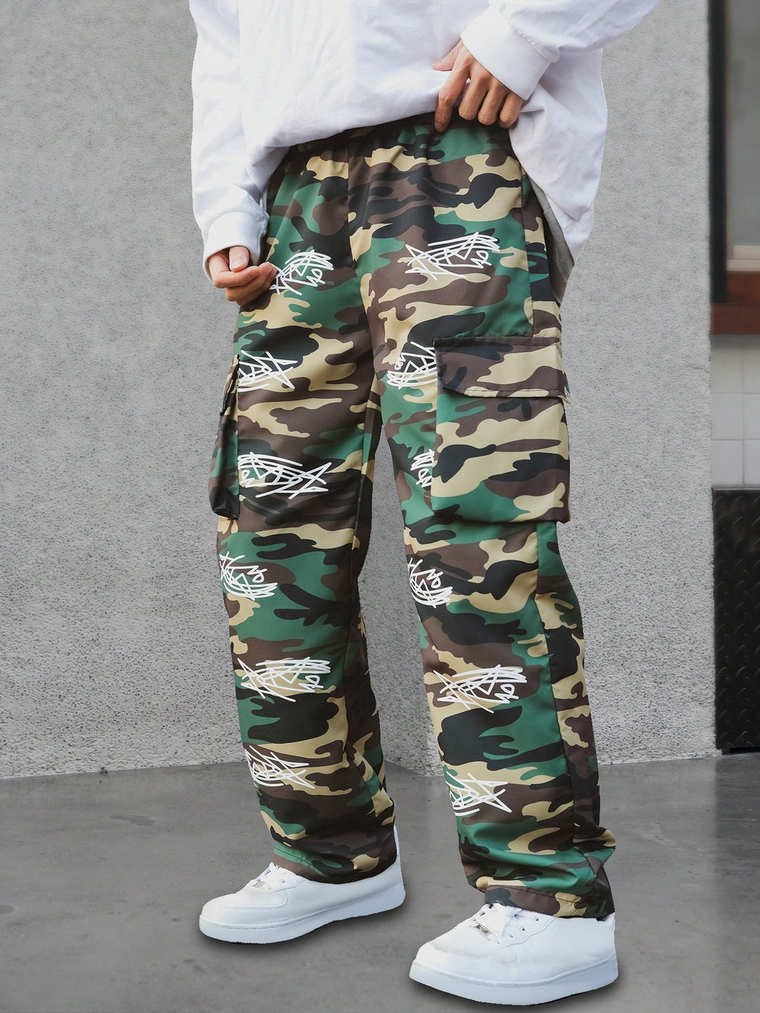 Pantaloni SHEIN, kaki