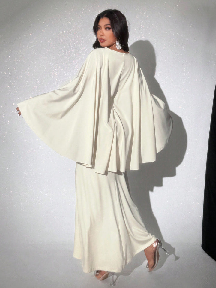 Rochie maxi SHEIN, crem