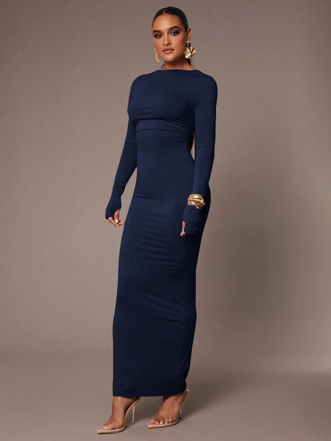 SHEIN maxi ruha, kék
