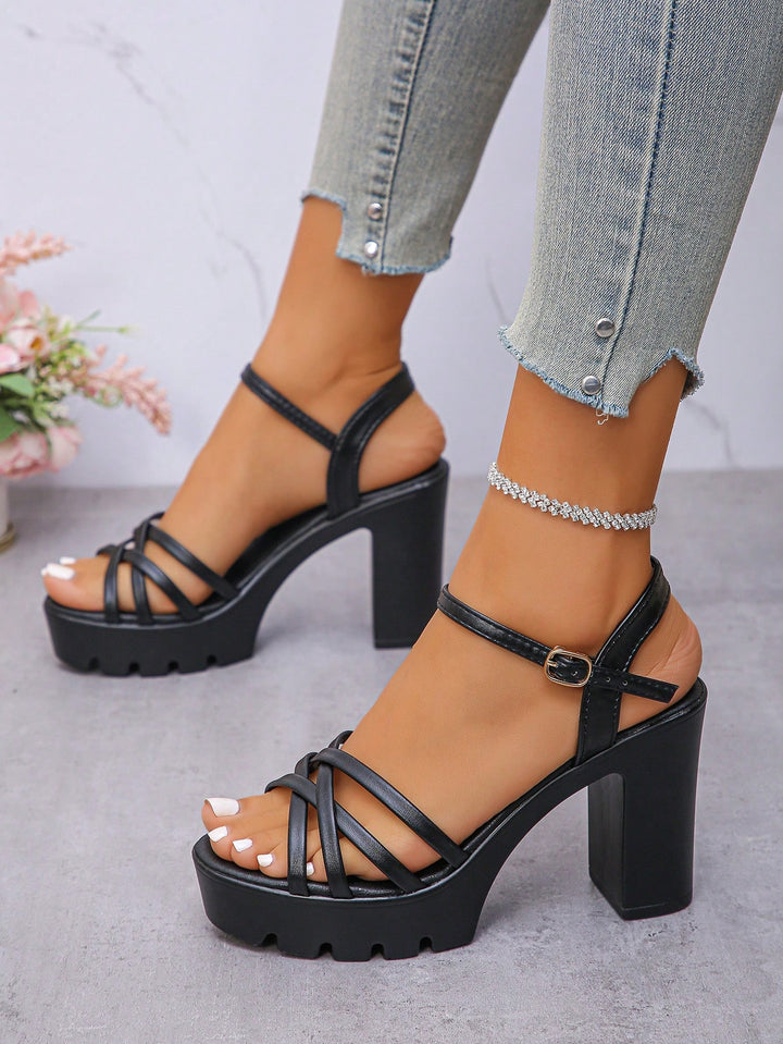Sandale SHEIN, negru