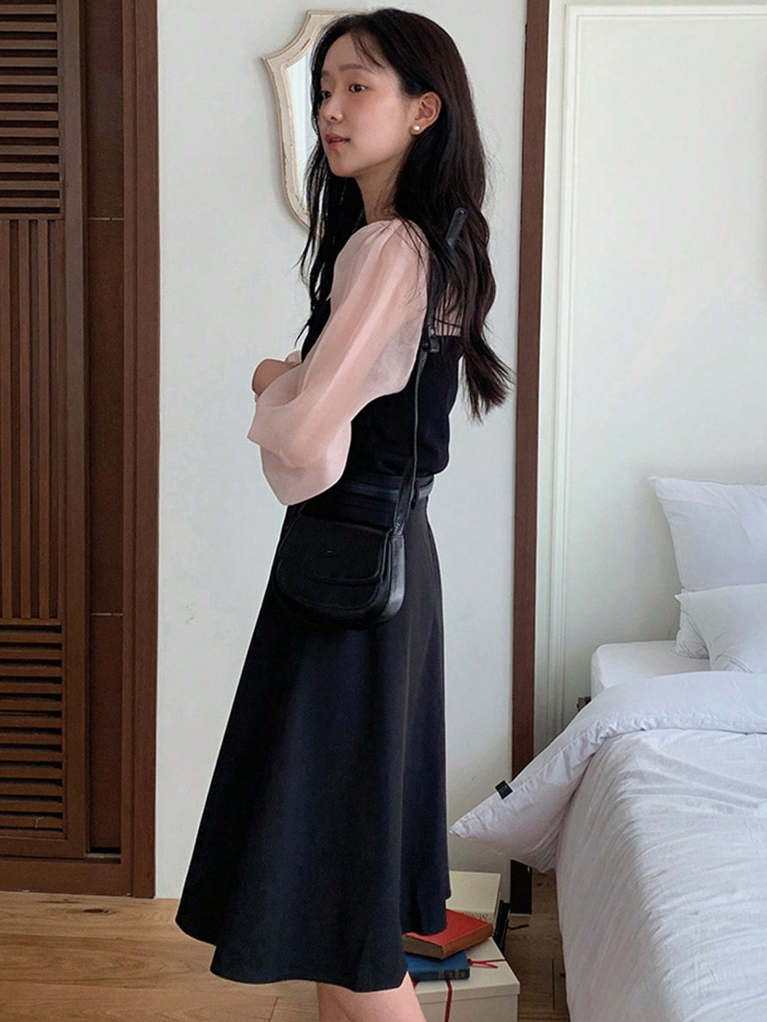 Top SHEIN, negru