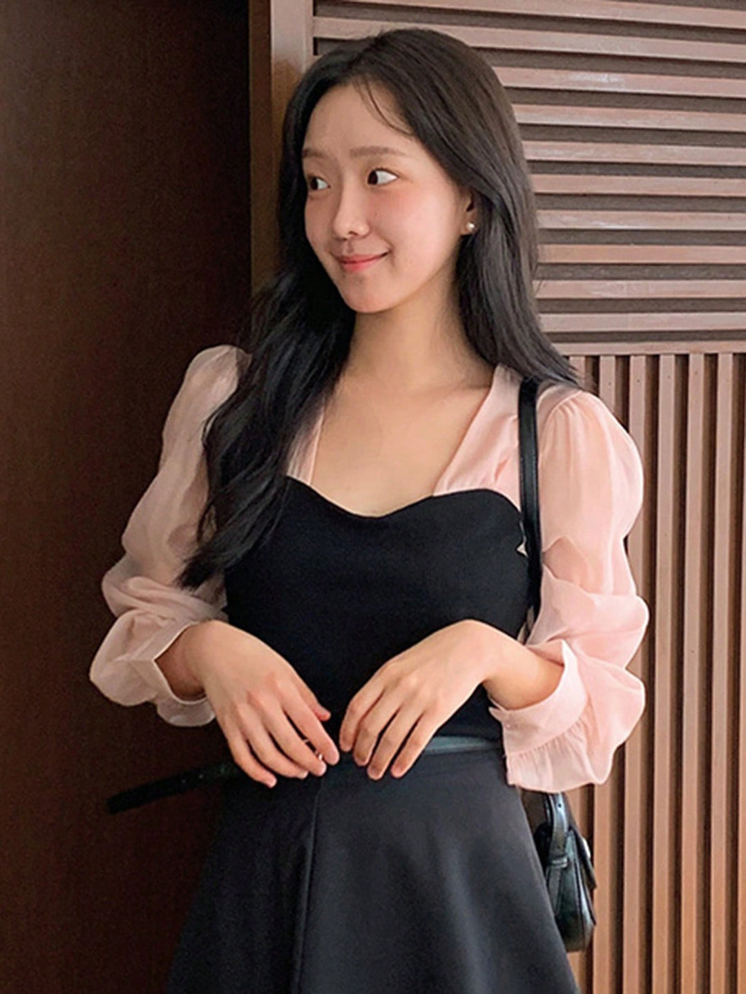 Top SHEIN, negru