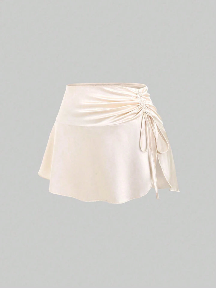 SHEIN miniszoknya, krémszínű