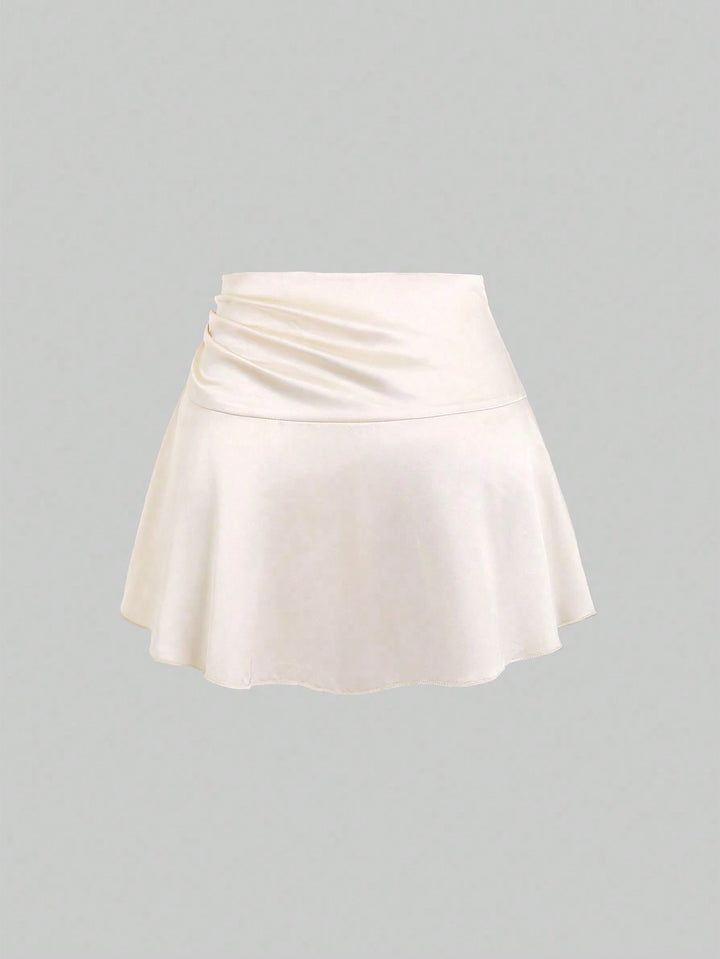 SHEIN miniszoknya, krémszínű