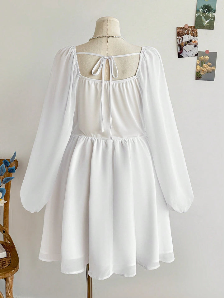 Rochie mini SHEIN, alb